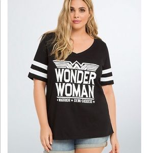 Torrid size 3 Wonder Woman football shirt bnwt